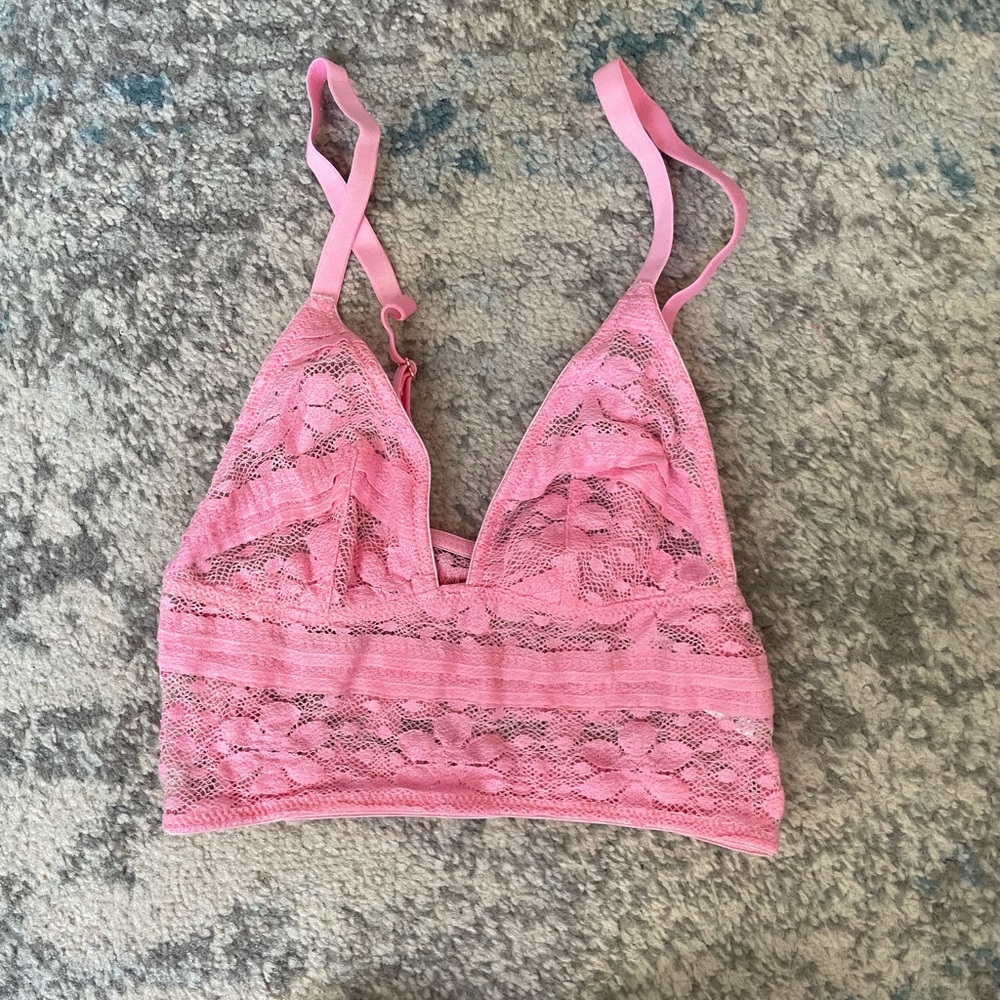 ASOS Vibrant Pink Lace Bralette